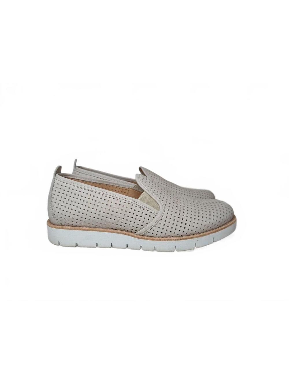 Samuel Hubbard SamSport‎ Beige Perforated Leather Slip-On Shoes US 8 / EU 39